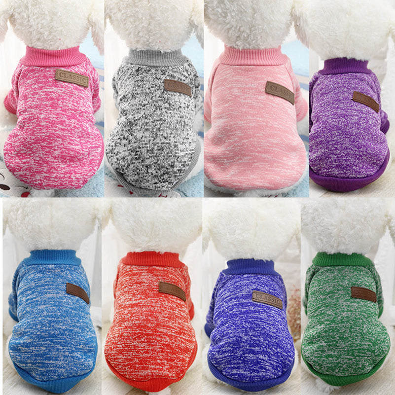 Dog Clothes For Small Dogs Soft Pet Dog Sweater Clothing For Dog Summer Chihuahua Clothes Classic Pet Outfit Ropa Perro 20-22S1