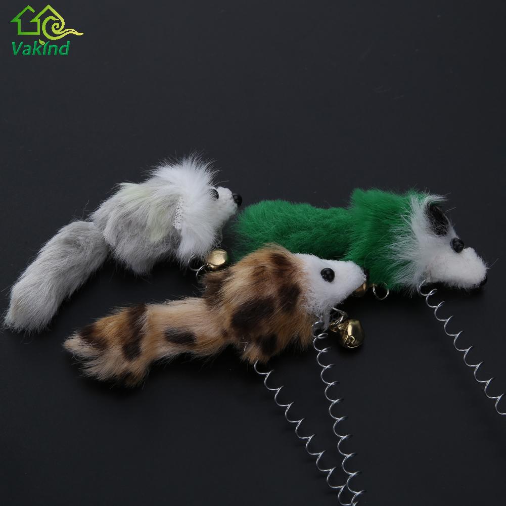 1/3Pcs Funny Cat Toys Elastic Feather False Mouse Bottom Sucker Toys for Cat Kitten Playing Pet Seat Scratch Toy Pet Cat Product