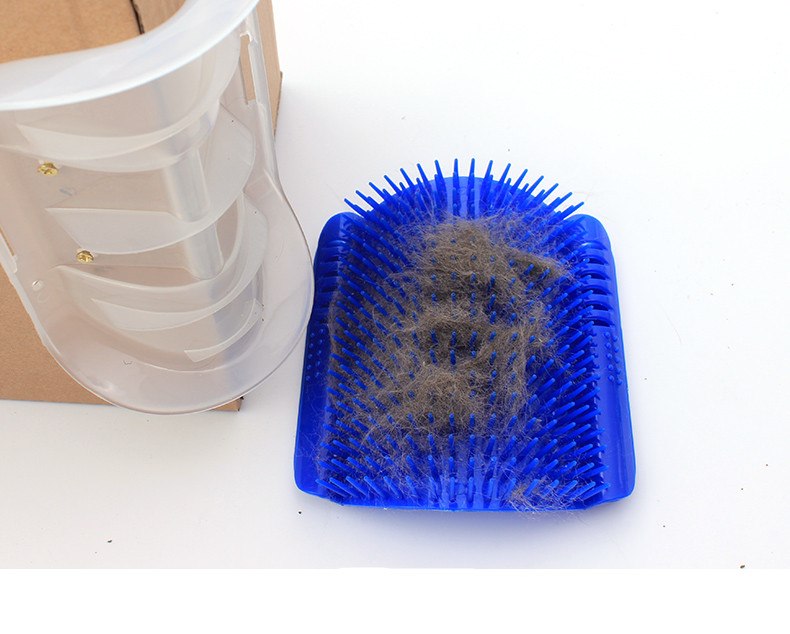 Cat Grooming Tool Hair Removal Brush Comb for Dogs Cats Hair Shedding Trimming Device with catnip Wall Corner Massage Comb 