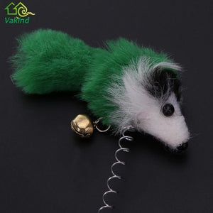 1/3Pcs Funny Cat Toys Elastic Feather False Mouse Bottom Sucker Toys for Cat Kitten Playing Pet Seat Scratch Toy Pet Cat Product