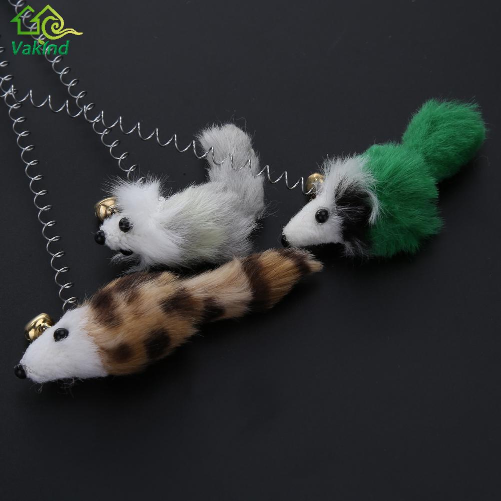 1/3Pcs Funny Cat Toys Elastic Feather False Mouse Bottom Sucker Toys for Cat Kitten Playing Pet Seat Scratch Toy Pet Cat Product