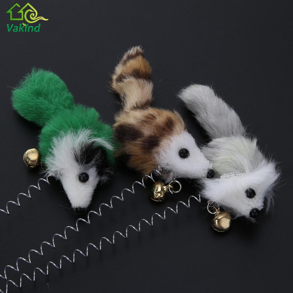 1/3Pcs Funny Cat Toys Elastic Feather False Mouse Bottom Sucker Toys for Cat Kitten Playing Pet Seat Scratch Toy Pet Cat Product